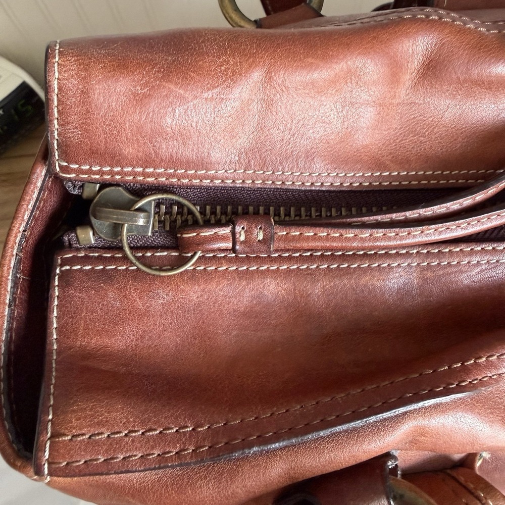 Vtg COACH Mandy Legacy 65th Anniversary Satchel Bag Turnlock Brown Leather Y2K - Picture 12 of 16